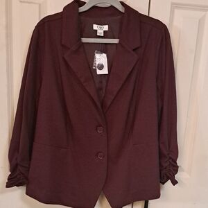 Cato Rich Burgundy Blazer